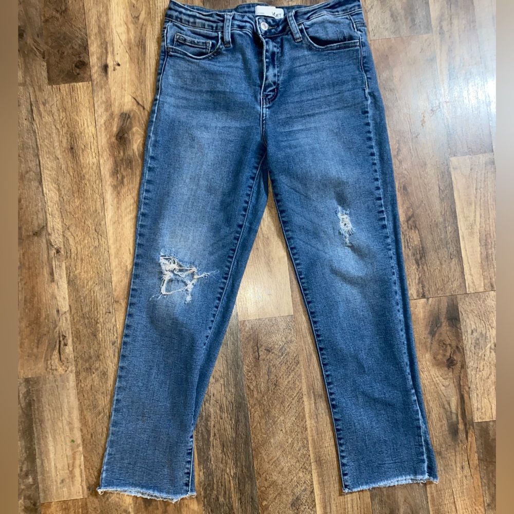 Vervet straight leg cropped jeans